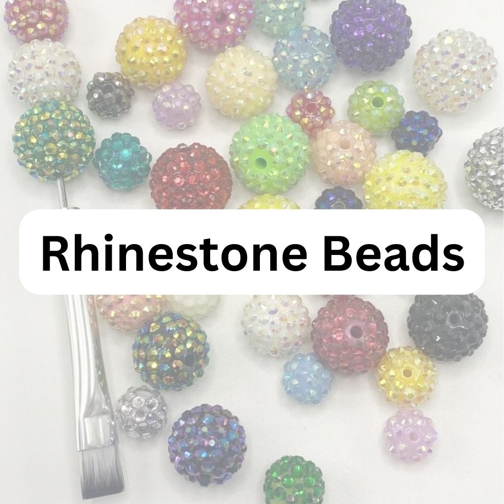 Radom Mixed Color Round LV Silicone Focal Beads