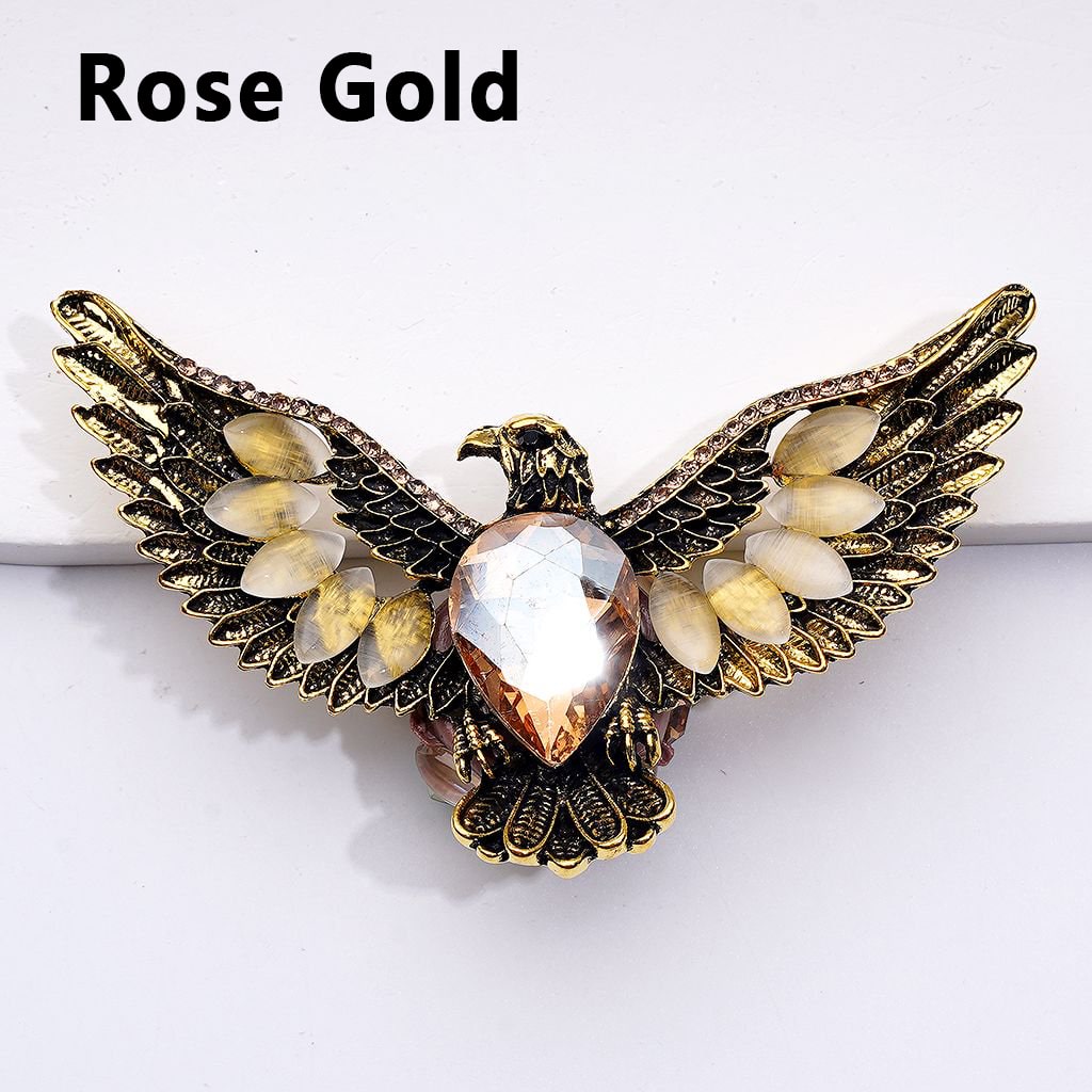 Exquisite Fancy Gold Silver Alloy Eagle with Large Water Drop Shiny Rhinestones White Pearls Cute Hearts Flowers Snowflakes Clay Beads, Around 80*50MM
