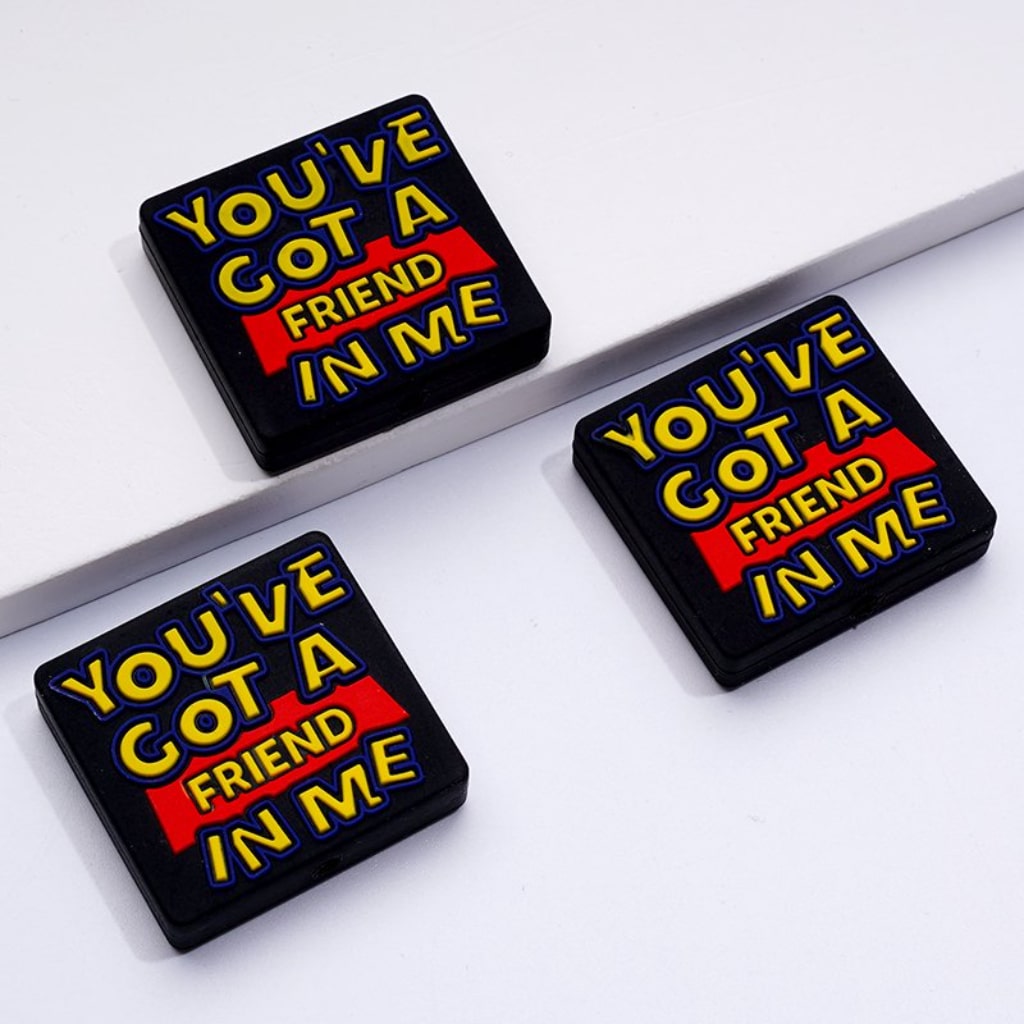 Library Series My Job It's Just Teach Librarian You've Got A Friend In Me The Snuggly Duckling You Are Safe with Me Silicone Focal Beads