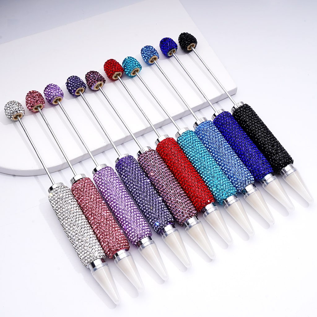 Beadable Shiny Rhinestones Clay Wax Tool Pen for Rhinestone Picker Dotting Solid Color, The Wax Head is available to replace, Pls Read the Description