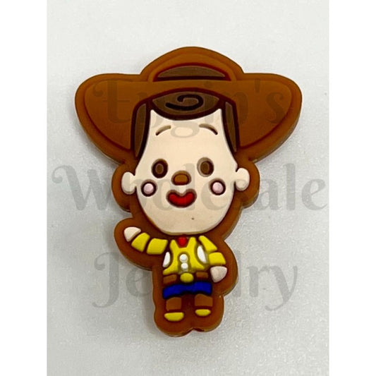 Cartoon Toy Collection Cowboy Sheriff Woody Silicone Focal Beads