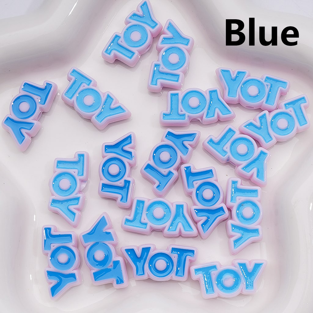 Cute TOY Letters Acrylic Beads, 25*12MM (Single Color is available for 200pcs(Whole bag))