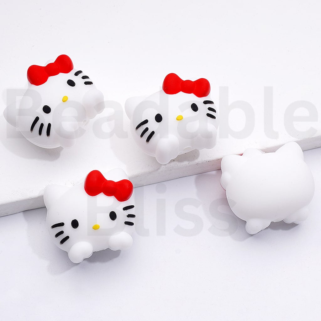 Silicone Focal Beads 3D Sanri Series Keropp Kurom Ba Badtz-Mar My Melod Hello Kitt Po Po Puri Cinnamorol