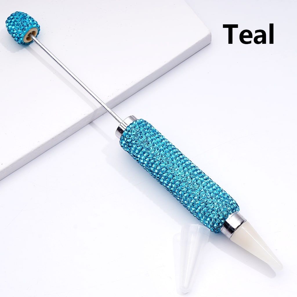 Beadable Shiny Rhinestones Clay Wax Tool Pen for Rhinestone Picker Dotting Solid Color, The Wax Head is available to replace, Pls Read the Description