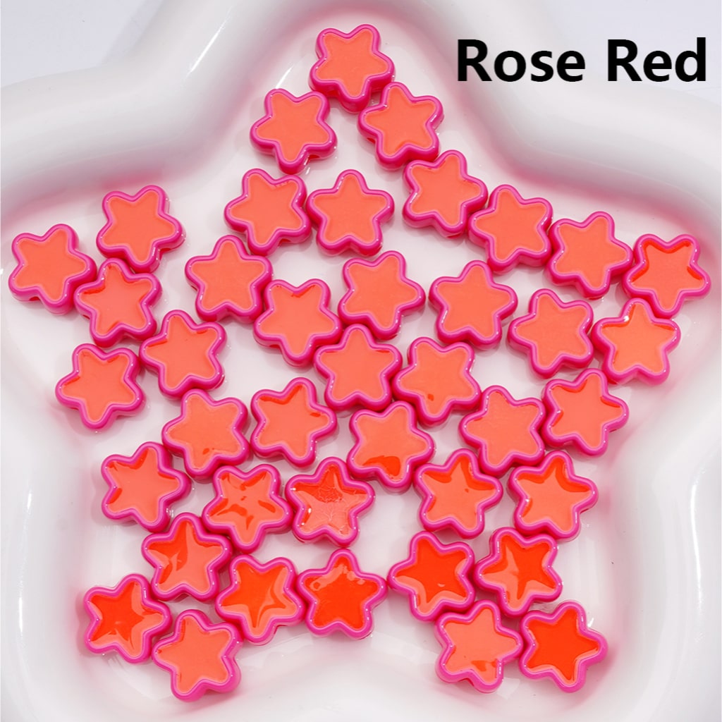 Acrylic Beads Luminous Mini Cute Star Multi-Color 14MM (Single Color is available for 500pcs(Whole Bag))
