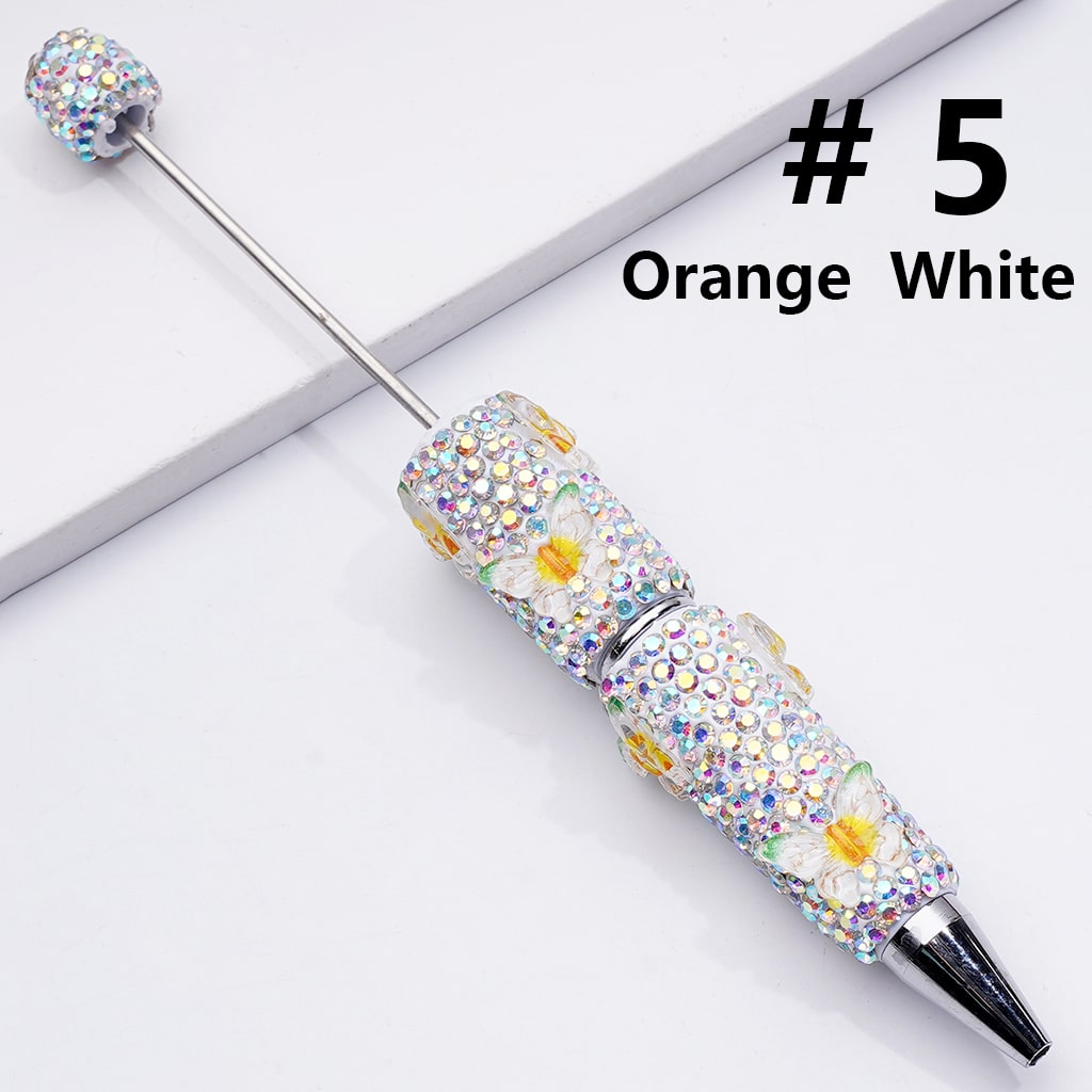 Double Color Butterfly AB Rhinestones Beadable Clay Pens