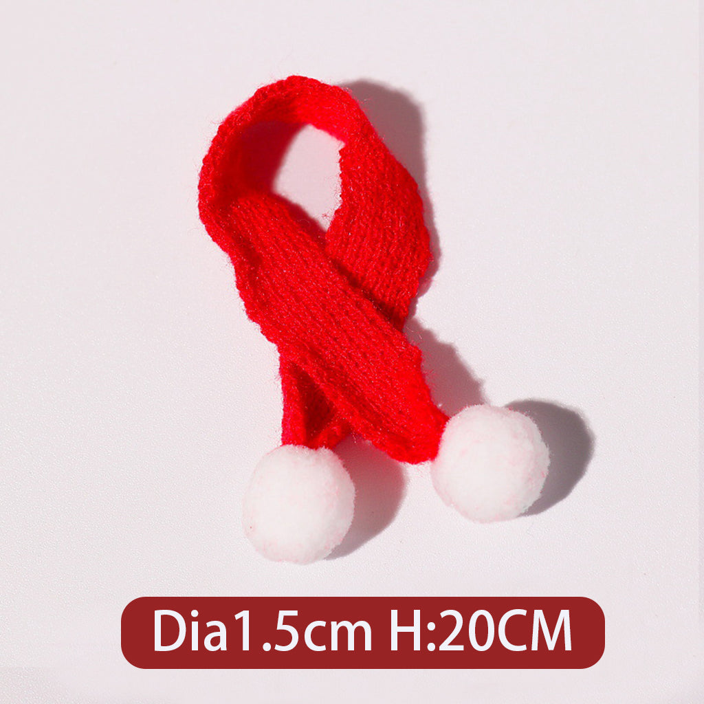 Christmas Series Knitted Woolen Yarn Hat Scarf Jewelry Accessories