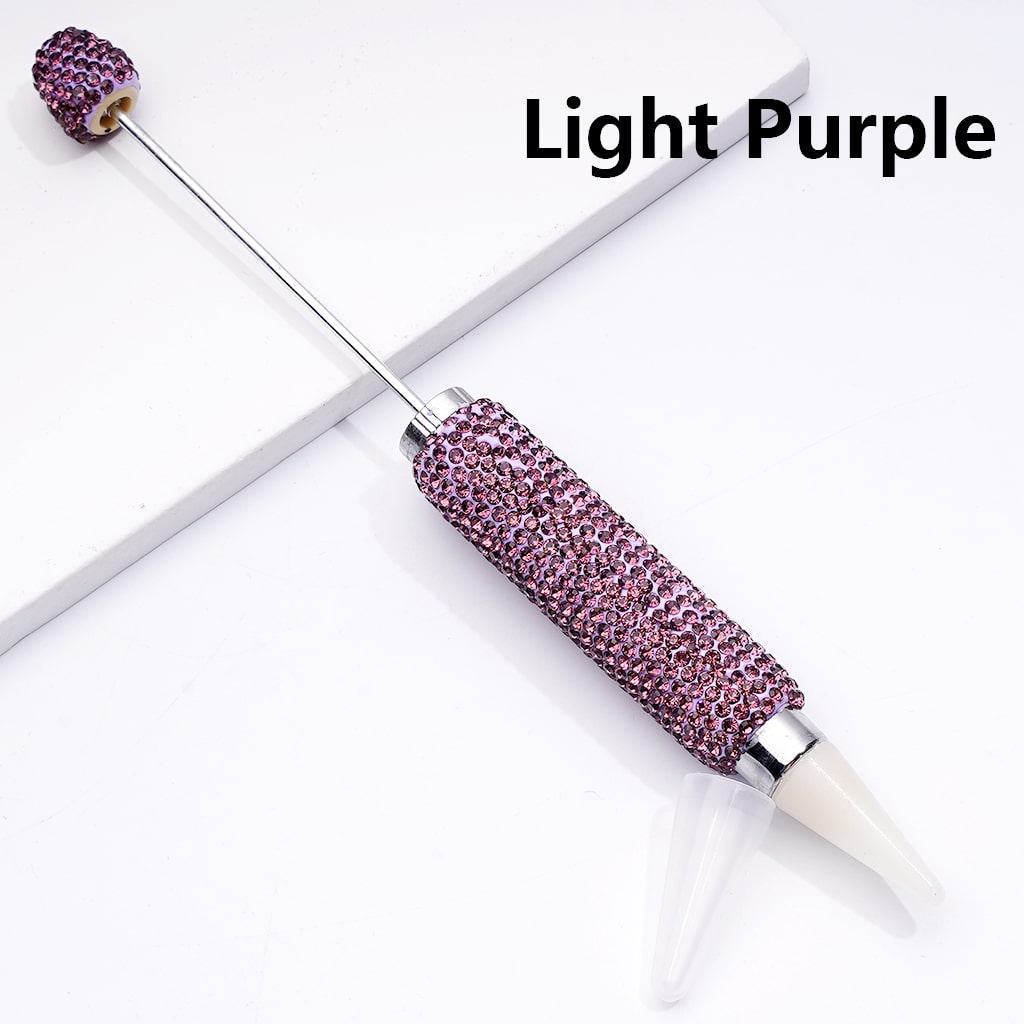 Beadable Shiny Rhinestones Clay Wax Tool Pen for Rhinestone Picker Dotting Solid Color, The Wax Head is available to replace, Pls Read the Description