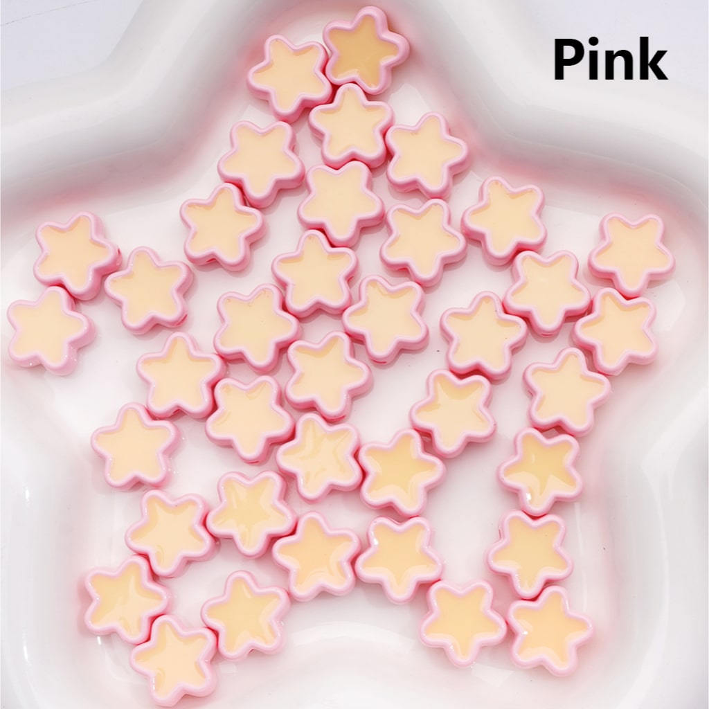 Acrylic Beads Luminous Mini Cute Star Multi-Color 14MM (Single Color is available for 500pcs(Whole Bag))