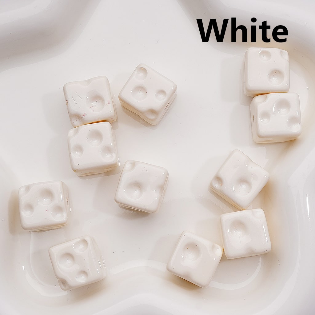 Solid Color Cheese Cube Square Acrylic Beads, 14MM, (Single Color is available for 200pcs(Whole bag))