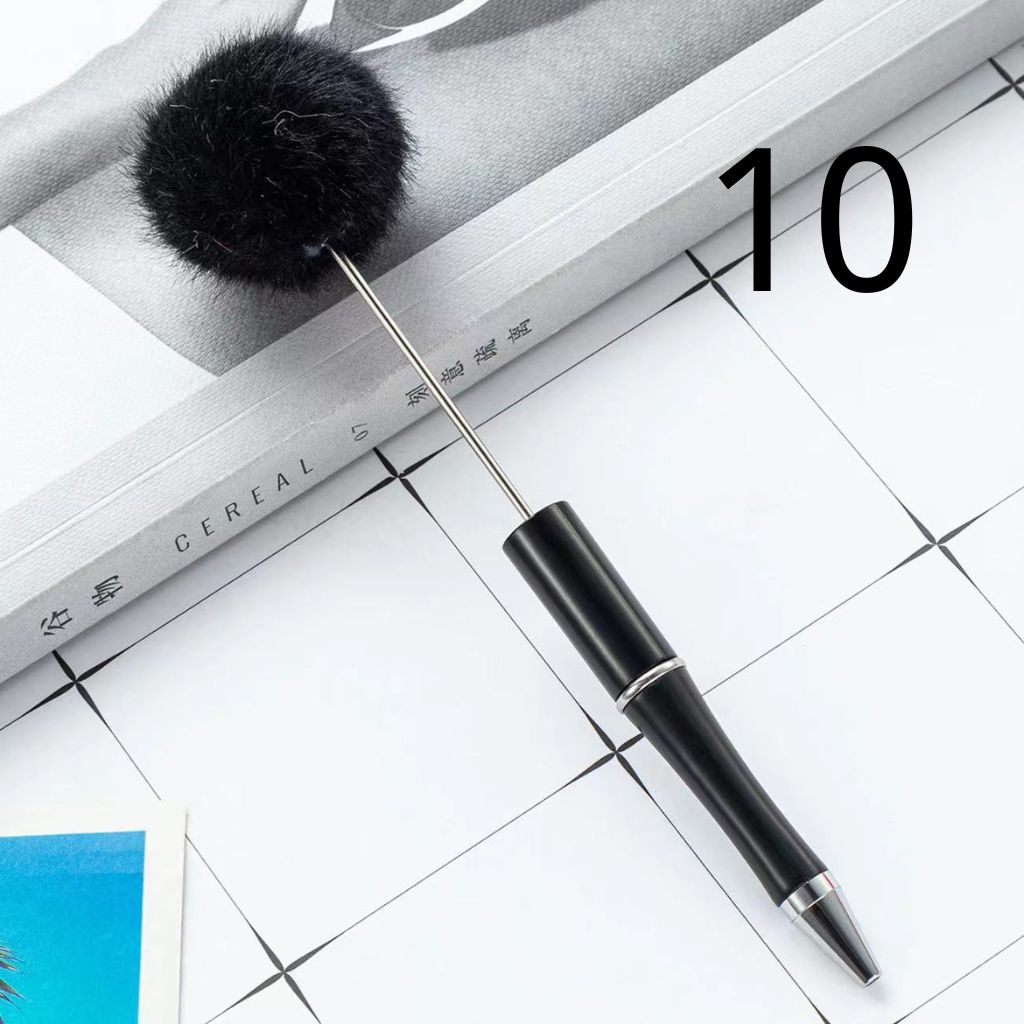Pom Pom Pens with Pompom Pen Topper, Beadable Pens with Pon Pon Style