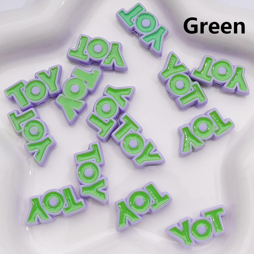 Cute TOY Letters Acrylic Beads, 25*12MM (Single Color is available for 200pcs(Whole bag))
