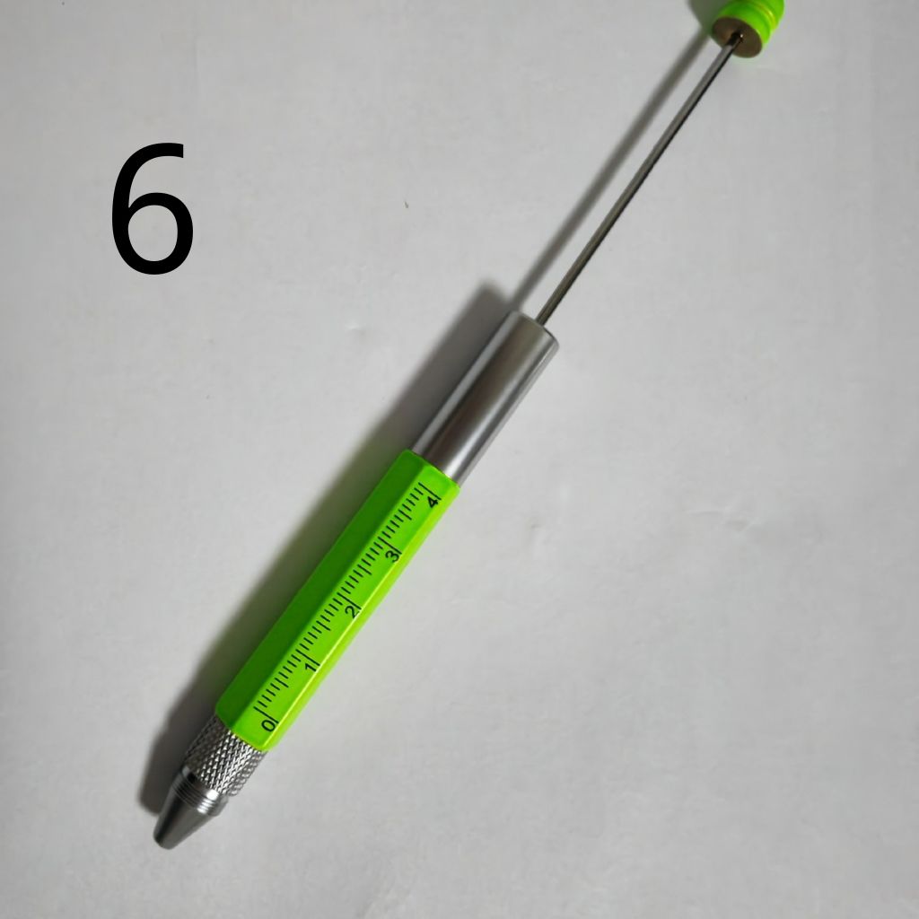 Screwdriver Pens, Multifunction Pen with Ruler and Screwdriver, Metal Beadable Pens