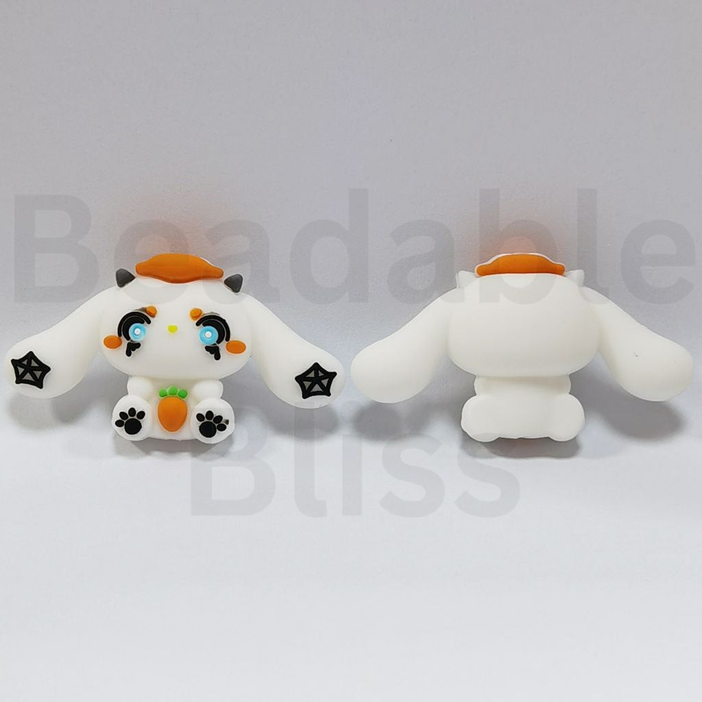 3D Cute Cinnamorol with Brown Hat Sanri Silicone Focal Beads