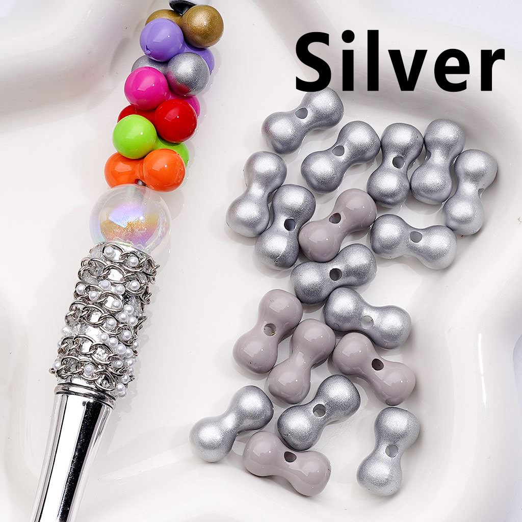 Multi-Color Mini Bone Shape Acrylic Beads, 8*16MM