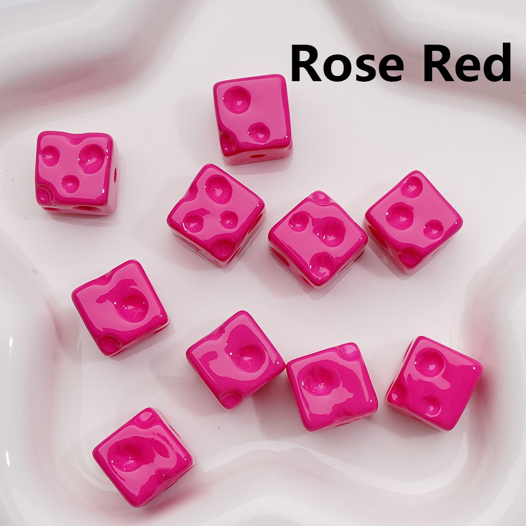 Solid Color Cheese Cube Square Acrylic Beads, 14MM, (Single Color is available for 200pcs(Whole bag))
