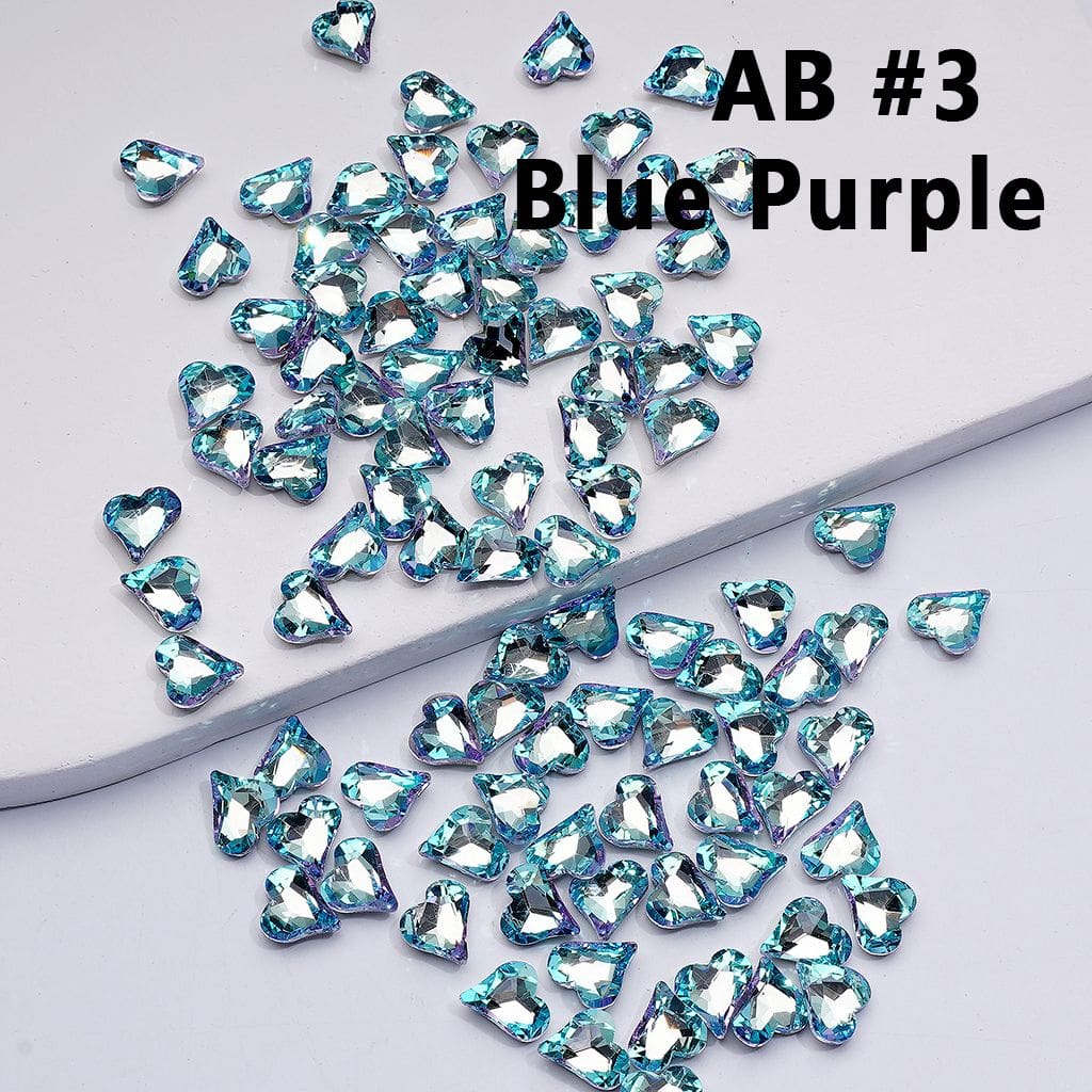 Mini Cute Shiny Hearts Charm for Jewelry Accessories, 8*9MM