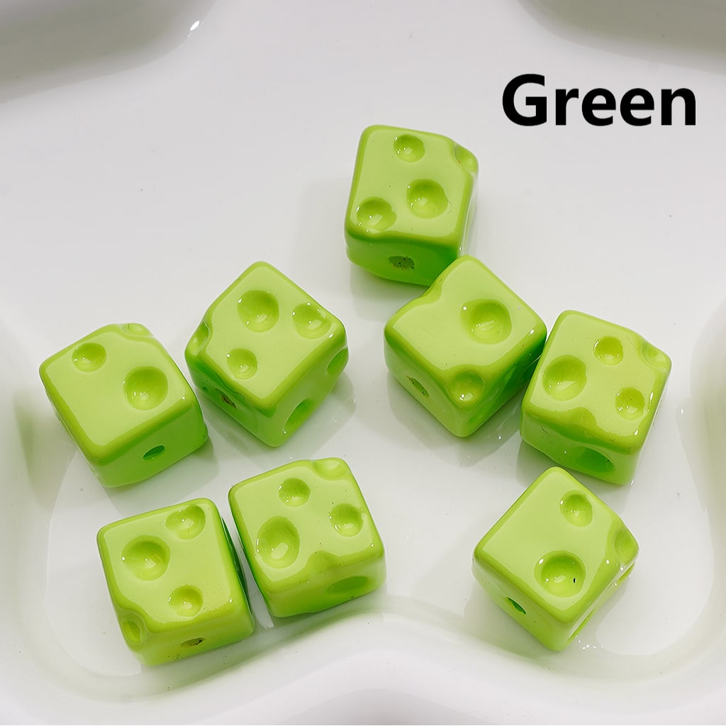 Solid Color Cheese Cube Square Acrylic Beads, 14MM, (Single Color is available for 200pcs(Whole bag))