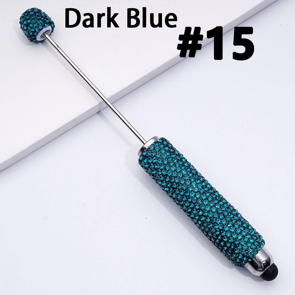 Beadable Clay Stylus Pens with AB & Colorful Rhinestones Covered the Entire Pen