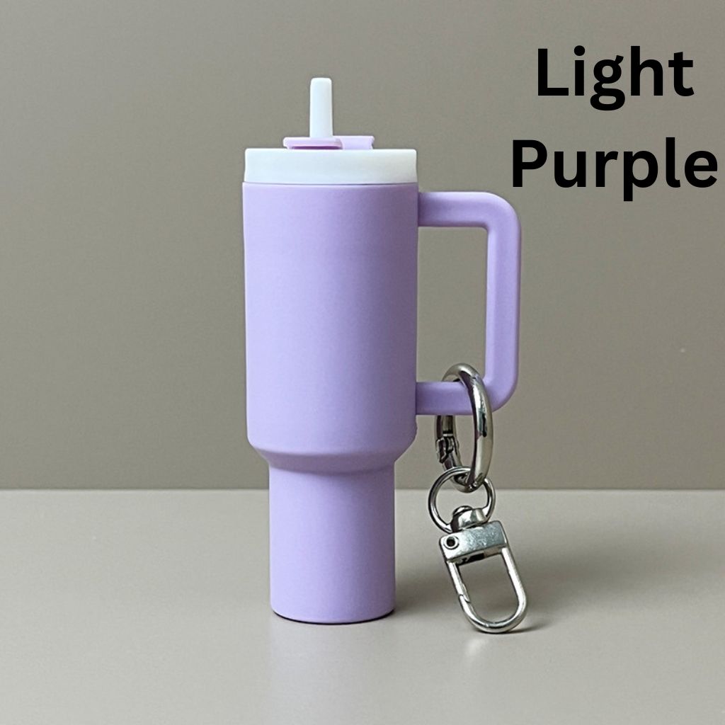 Mini Tumbler Chapstick Holder, Stanley Keychain Chapstick Holder, Size 10*5*3cm