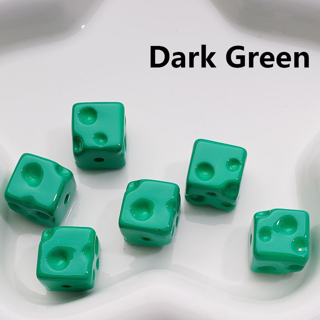 Solid Color Cheese Cube Square Acrylic Beads, 14MM, (Single Color is available for 200pcs(Whole bag))