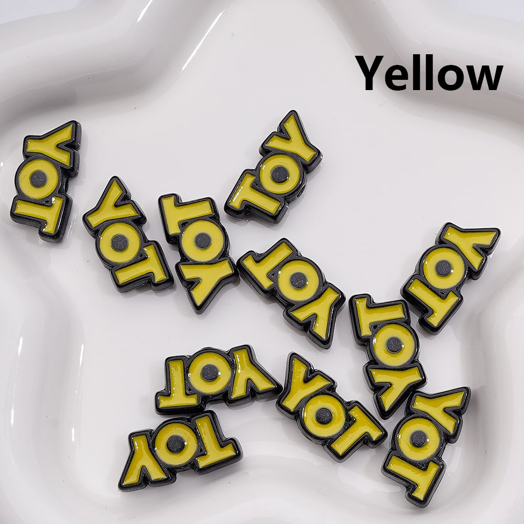 Cute TOY Letters Acrylic Beads, 25*12MM (Single Color is available for 200pcs(Whole bag))