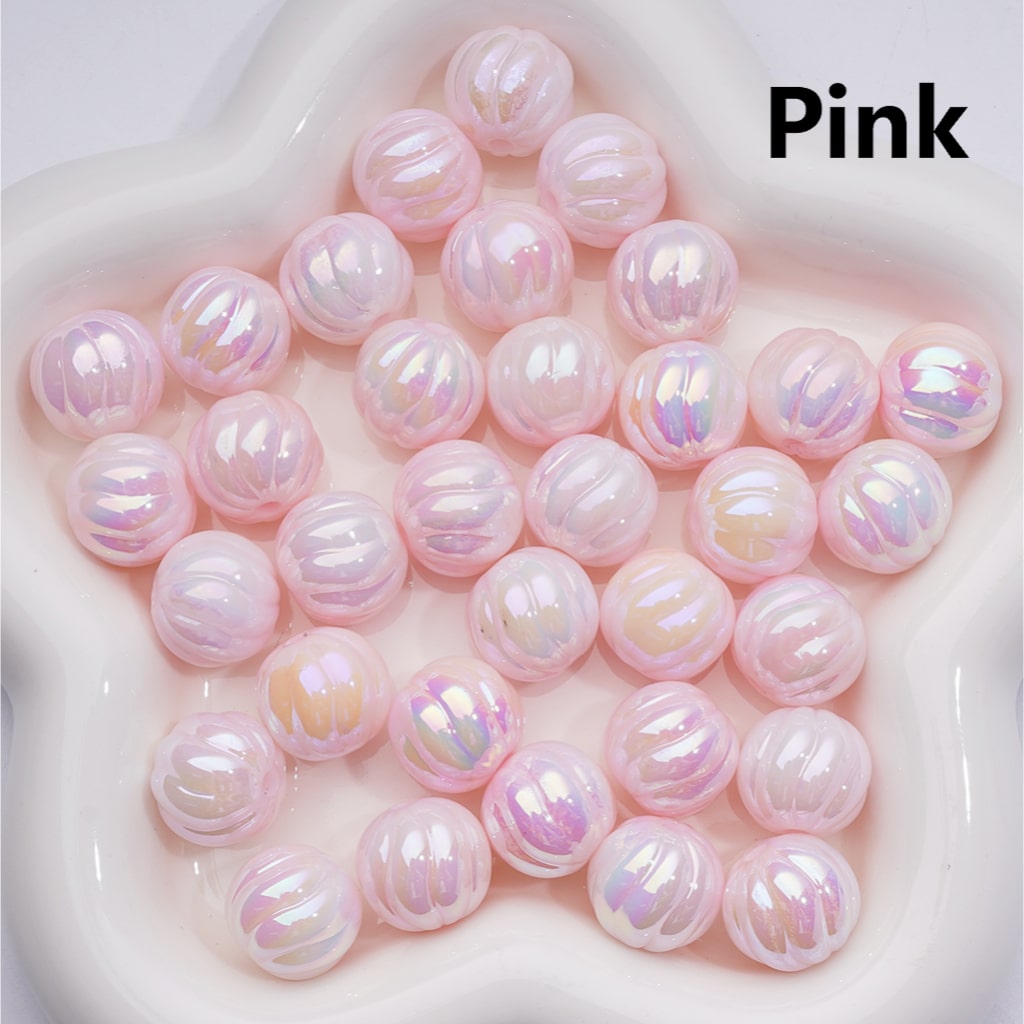 UV Coating Luminous Cute Pumpkin Acrylic Bead, 16MM (Single Color is available for 200pcs(Whole bag))