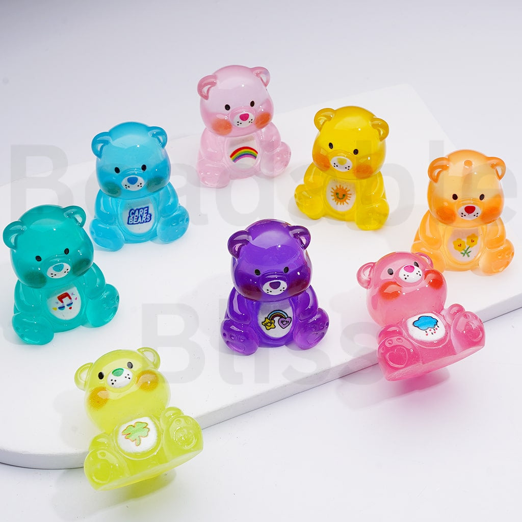 Cute Translucent Color Car Bea Acrylic Beads Pen Toppers Pendants Jewelry Accessories, 36*32MM