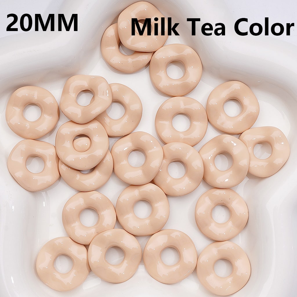 Multi-Color Large Hole Wave Shape Spacer Acrylic Beads, 20MM (Single Color is available for 500pcs(Whole Bag))