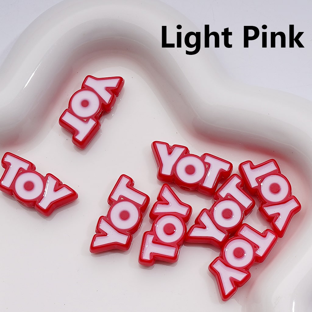 Cute TOY Letters Acrylic Beads, 25*12MM (Single Color is available for 200pcs(Whole bag))