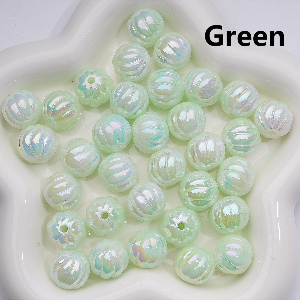 UV Coating Luminous Cute Pumpkin Acrylic Bead, 16MM (Single Color is available for 200pcs(Whole bag))