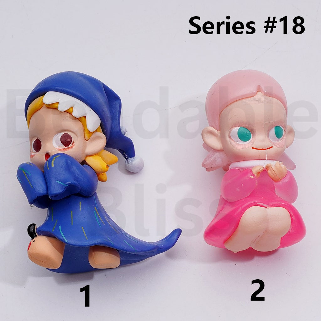 Cute Blind Box Pop Mar Baby Moll Zsig Series Figures Jewelry Accessories (No Hole)