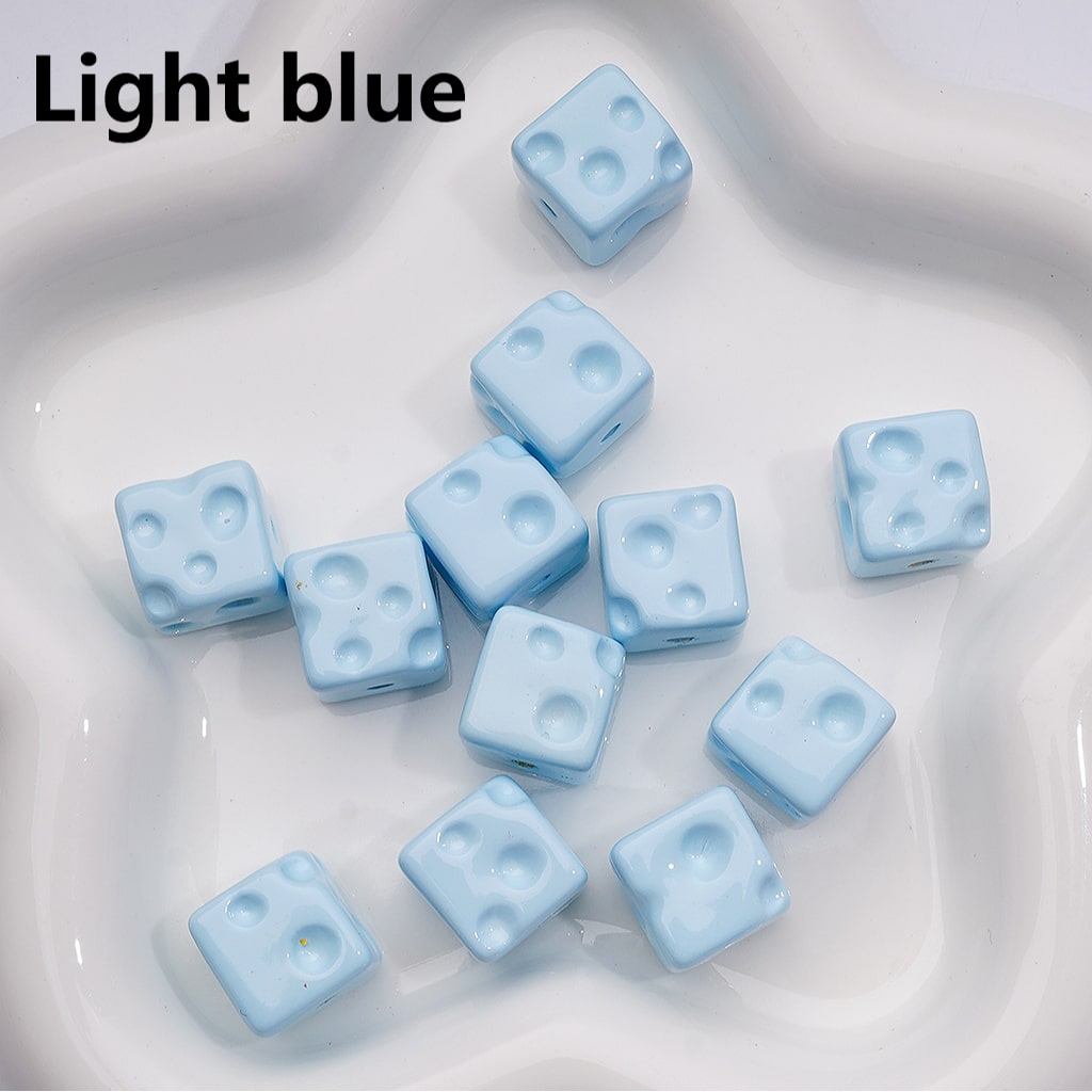 Solid Color Cheese Cube Square Acrylic Beads, 14MM, (Single Color is available for 200pcs(Whole bag))