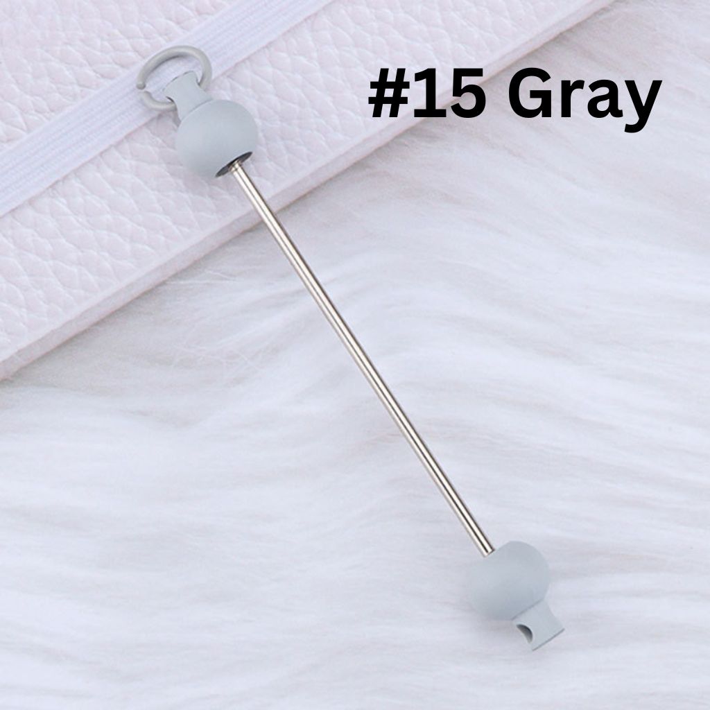 Keychain Bars, Beadable Bars for Keychains in Solid Colors, Size 95mm