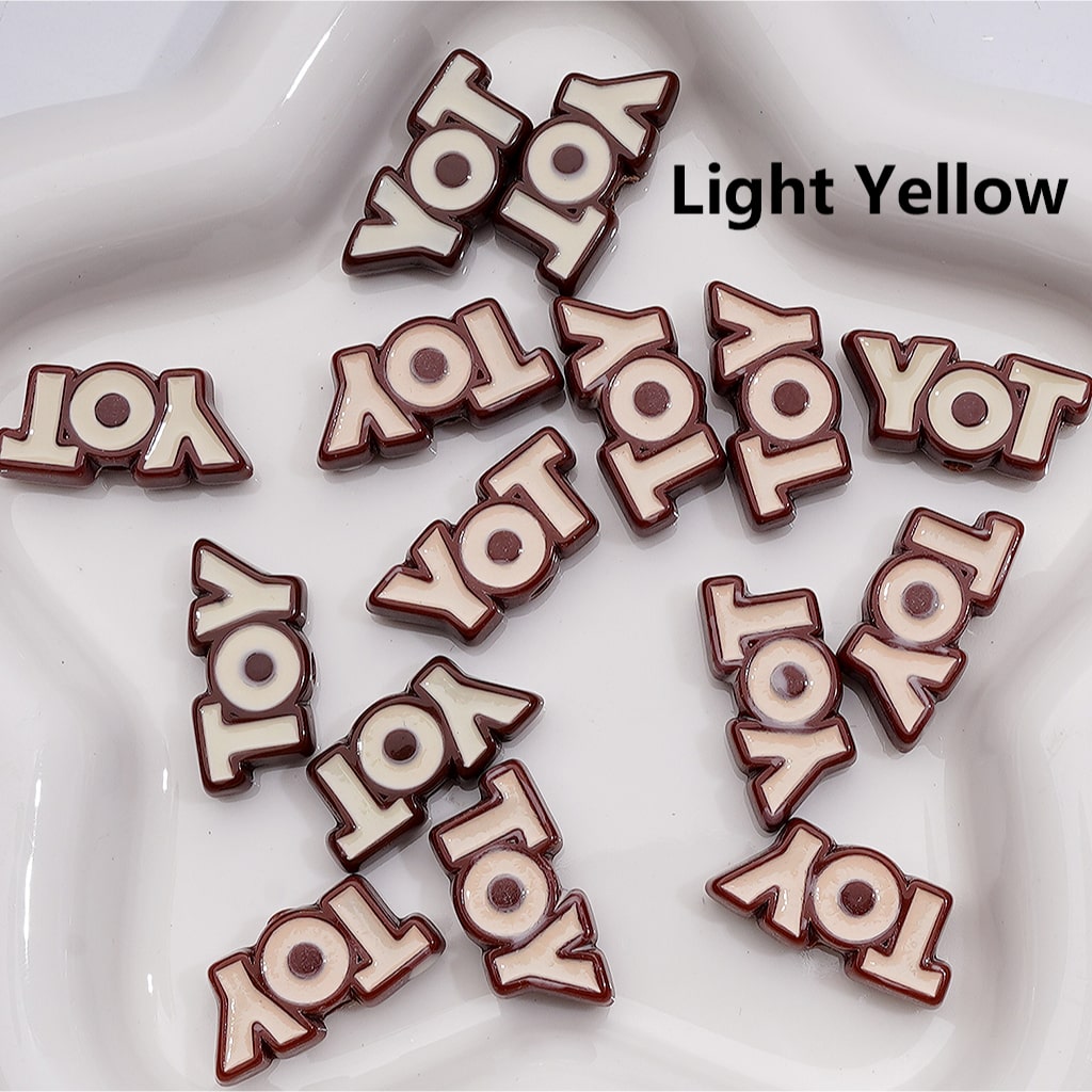 Cute TOY Letters Acrylic Beads, 25*12MM (Single Color is available for 200pcs(Whole bag))
