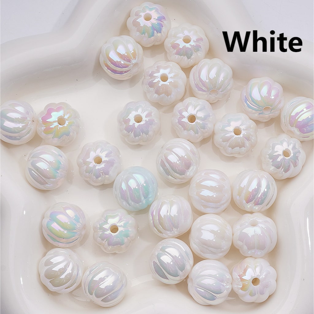 UV Coating Luminous Cute Pumpkin Acrylic Bead, 16MM (Single Color is available for 200pcs(Whole bag))