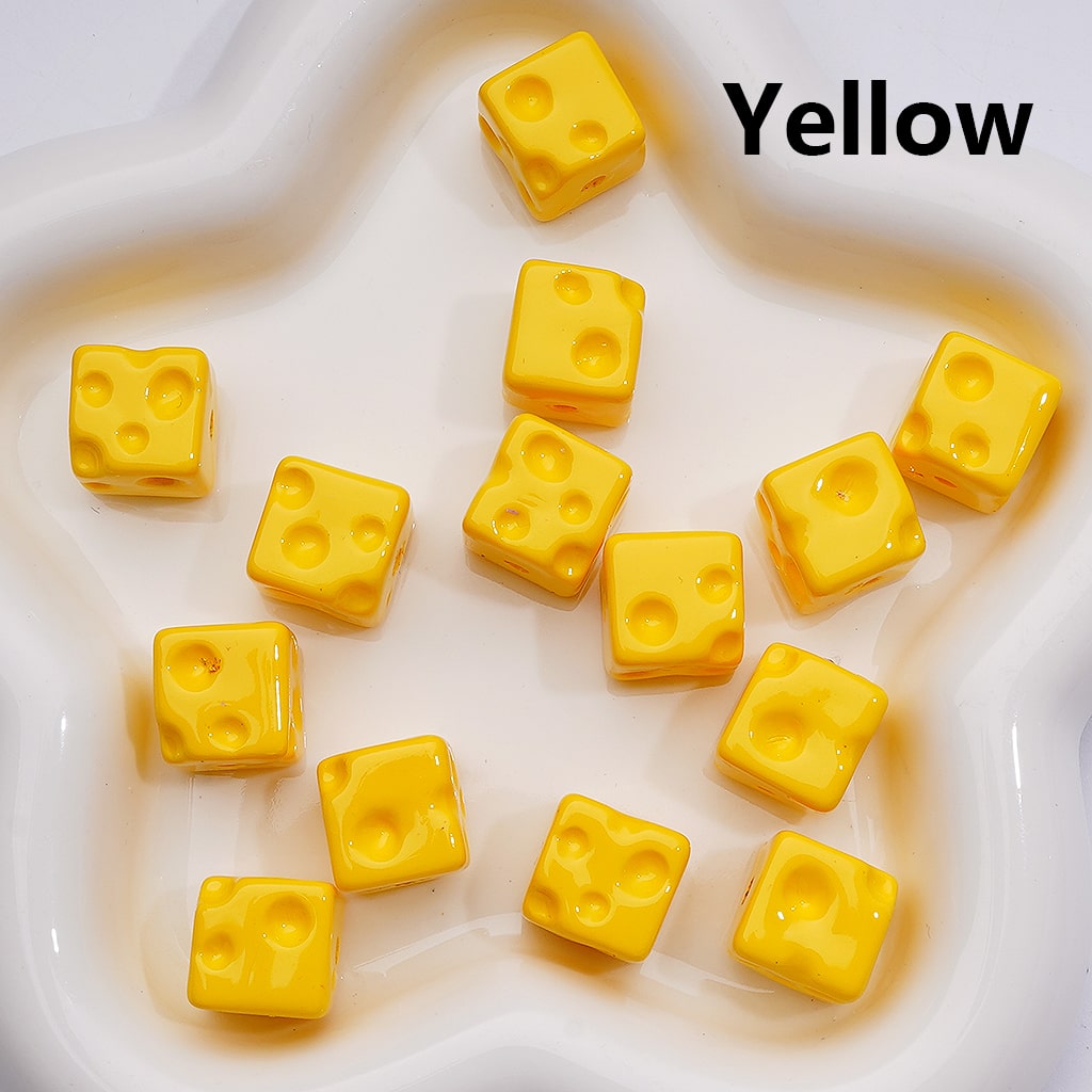 Solid Color Cheese Cube Square Acrylic Beads, 14MM, (Single Color is available for 200pcs(Whole bag))