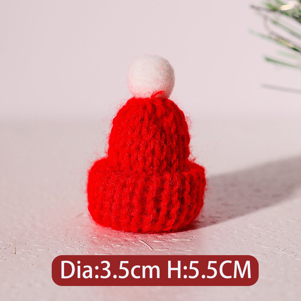 Christmas Series Knitted Woolen Yarn Hat Scarf Jewelry Accessories
