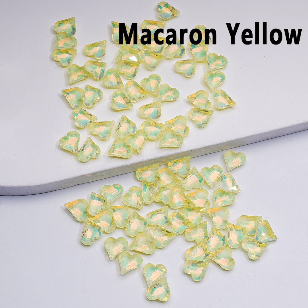 Mini Cute Shiny Hearts Charm for Jewelry Accessories, 8*9MM