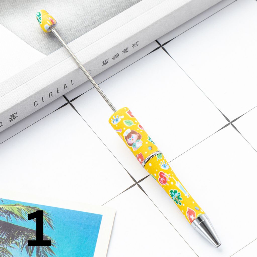 Beadable Pens for Nurses Doctor Print Beaded Pens with Healthcare Design Random Mix