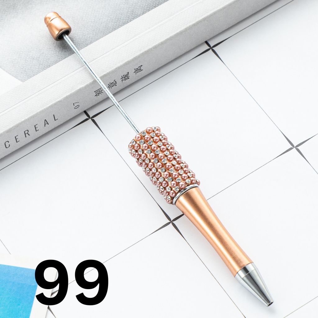 Beadable Pens in Solid Colors with Rhinestones and Flatback Pearls