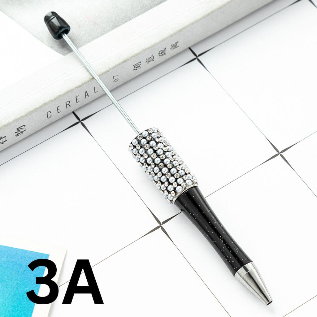 Beadable Pens in Solid Colors with Rhinestones and Flatback Pearls