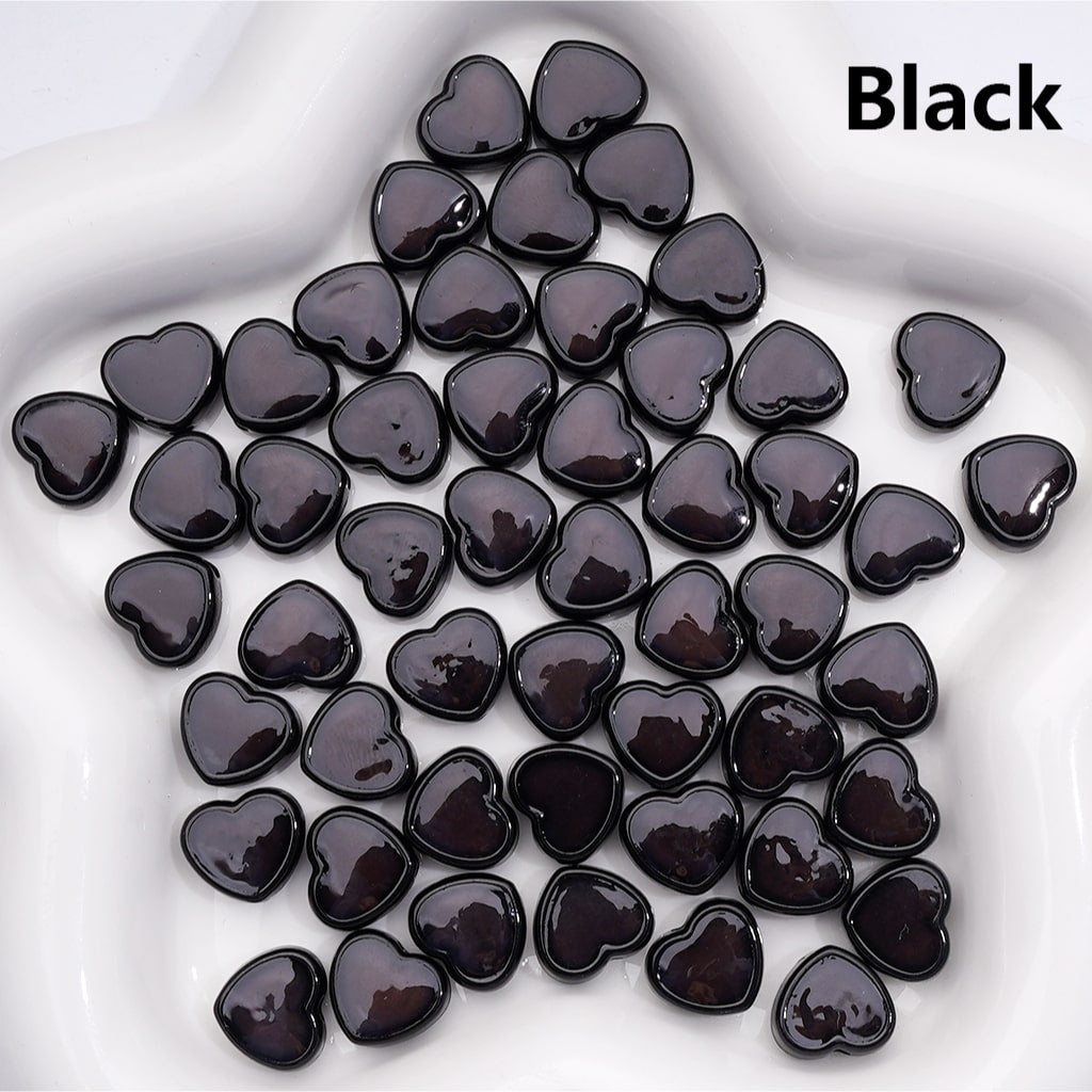 Acrylic Beads Luminous Mini Cute Heart Multi-Color 13*12MM (Single Color is available for 500pcs(Whole Bag))
