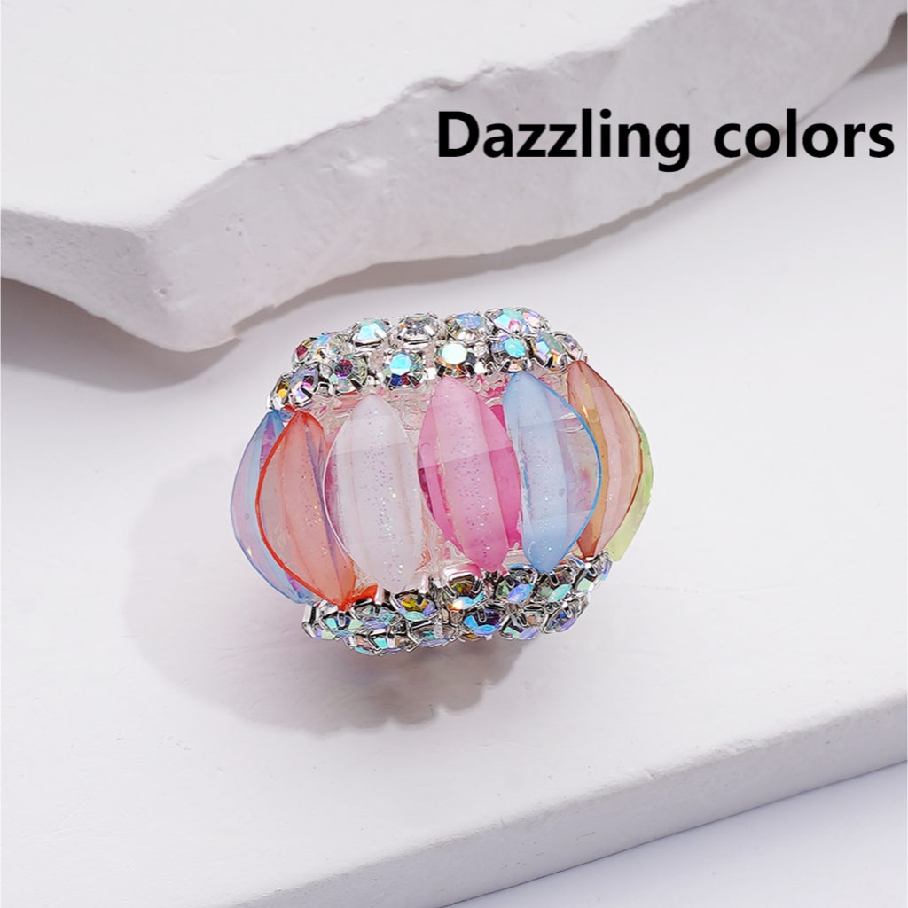 Halloween Multi-Color Pumpkin AB Rhinestones Chains Acrylic Beads, 21*17MM