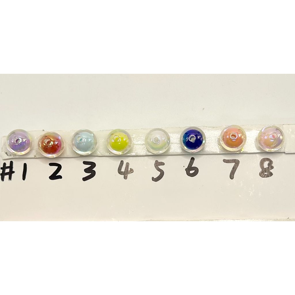 Double Layer Acrylic Beads, Clear See-through, 16mm, Random Mix, LD