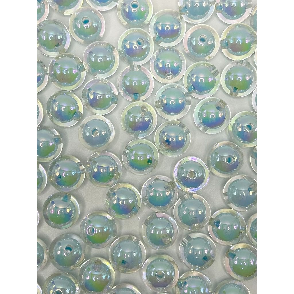 Double Layer Acrylic Beads, Clear See-through, 16mm, Random Mix, LD