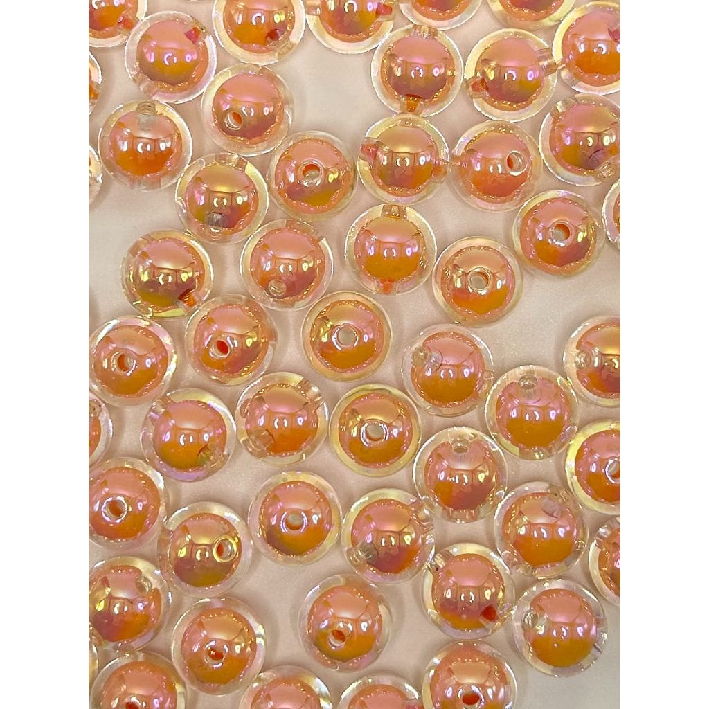 Double Layer Acrylic Beads, Clear See-through, 16mm, Random Mix, LD