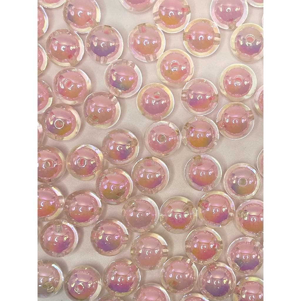 Double Layer Acrylic Beads, Clear See-through, 16mm, Random Mix, LD