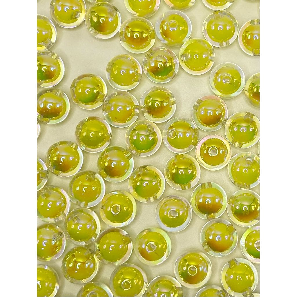 Double Layer Acrylic Beads, Clear See-through, 16mm, Random Mix, LD