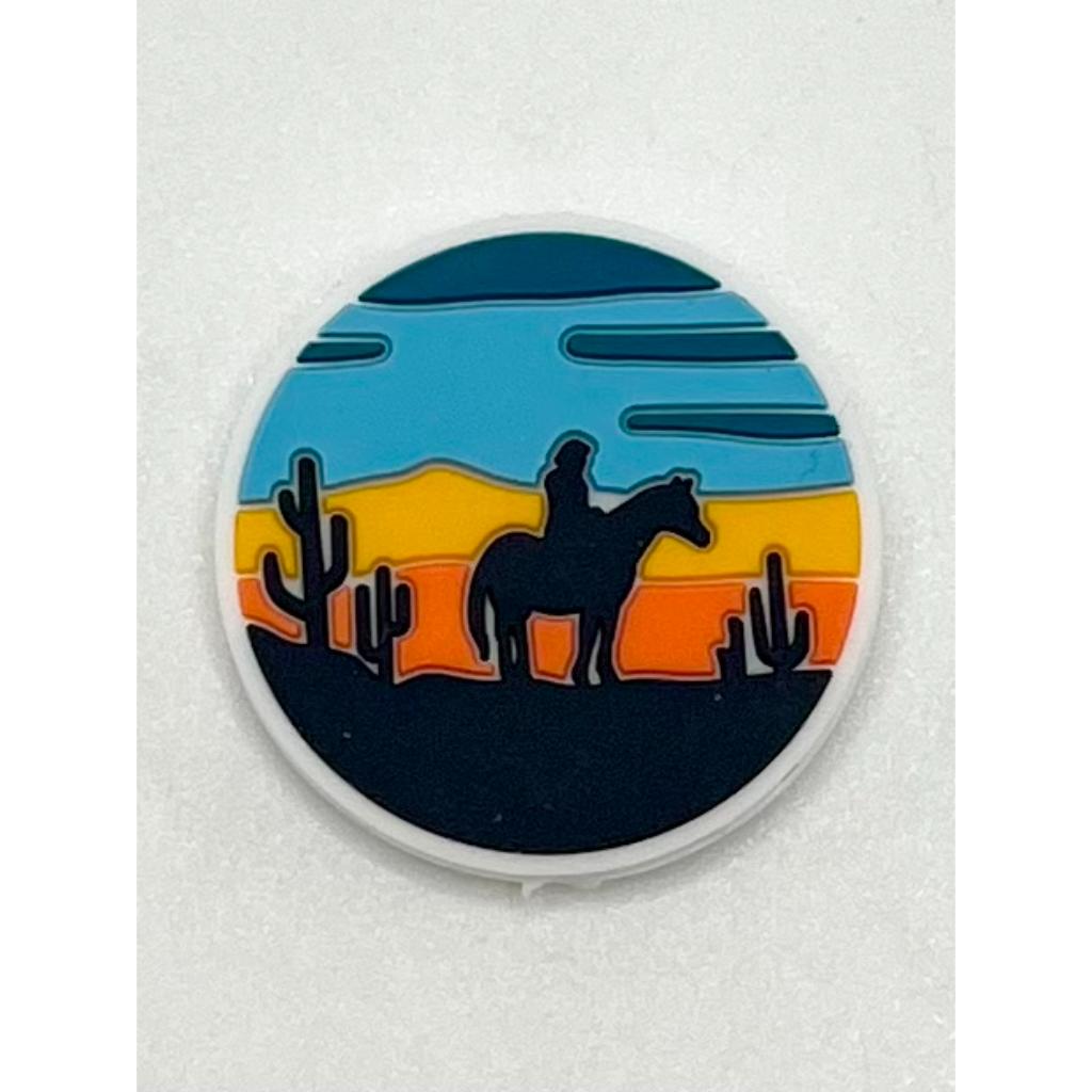 Cowboy Desert Cactus Sunset Silicone Focal Beads (Ship out in Around 4-6 Days after Ordering)